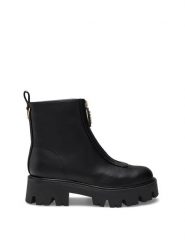 Guess Kozaki 184521 Czarny. Czarne kozaki damskie Guess, bez obcasa, na słupku, bez zapięcia. Za 584.99 zł.