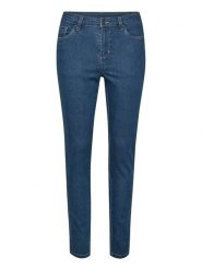 Kaffe Dżinsy "Vicky" - Skinny fit - w kolorze niebieskim rozmiar: 34. Niebieskie jeansy damskie Kaffe, z podwyższonym stanem. Za 87.81 zł.