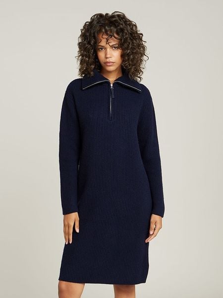 G-Star Sukienka w kolorze granatowym rozmiar: XS. Niebieskie sukienki damskie G-Star, bez wzorów, z wełny, retro, bez ramiączek. Za 275.40 zł.