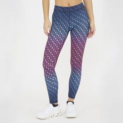 Legginsy treningowe damskie NETMESH. Czerwone legginsy damskie ELPLAYER, z elastanu, bez zapięcia, na fitness i siłownię. W wyprzedaży za 80.00 zł.