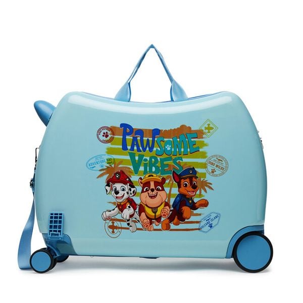Walizka dziecięca Paw Patrol. Niebieskie walizki PAW PATROL, bez wzorów, małe. Za 199.99 zł.