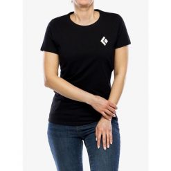 Koszulka bawełniana damska Black Diamond Equipment For Alpinists SS Tee. Czarne koszulki sportowe damskie Black Diamond, bez wzorów, z bawełny, bez ramiączek. Za 108.99 zł.