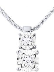 DYAMANT Złoty naszyjnik z diamentami - dł. 45 cm rozmiar: onesize. Szare naszyjniki damskie Dyamant, z diamentem, złote. Za 3,145.99 zł.