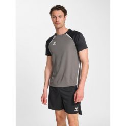 Koszulka Hummel Lead 2.0. Szare koszulki damskie Hummel, bez wzorów, bez kołnierzyka, bez ramiączek. Za 170.00 zł.