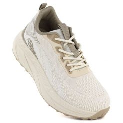 Półbuty sportowe damskie na platformie beżowe Big Star TT274318. Brązowe obuwie sportowe casual damskie Big Star, z tkaniny, bez zapięcia. Za 179.99 zł.