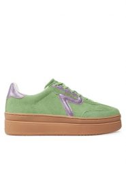 REPLAY Sneakersy GWZ6O .000.C0004L Zielony. Zielone obuwie sportowe damskie Replay, ze skóry, bez zapięcia. Za 289.99 zł.