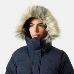 Parka dla kobiet Helly Hansen Aria. Niebieskie parki damskie Helly Hansen, na zimę, bez kaptura. W wyprzedaży za 1,398.50 zł.