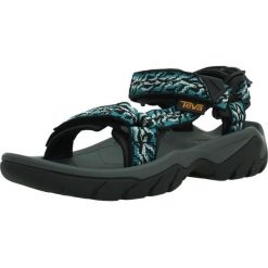 Sandały TEVA W TERRA FI 5 UNI Niebieski. Niebieskie sandały damskie Teva, bez wzorów, z tkaniny, bez obcasa, bez zapięcia. Za 380.99 zł.