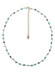 U.S. Polo Assn. Pozłacany naszyjnik z kamieniami szlachetnymi - dł. 36,5 cm rozmiar: onesize. Zielone naszyjniki damskie U.S. Polo Assn., z agatem, pozłacane. Za 86.99 zł.