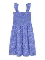 Guess Sukienka letnia J6GK09 WG5S2 Niebieski Regular Fit. Niebieskie sukienki dziewczęce Guess, z aplikacjami, z wiskozy, bez ramiączek, proste. Za 299.99 zł.