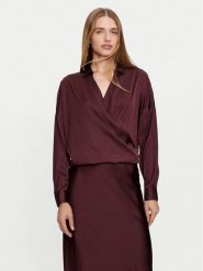 Imperial Koszula CJF4IDG Bordowy Loose Fit. Czerwone koszule damskie Imperial, s, bez wzorów, z syntetyku, bez kołnierzyka, bez ramiączek. Za 239.99 zł.
