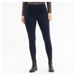 Damskie legginsy jeździeckie z pełną przyczepnością BR Equitation Jolie. Niebieskie legginsy damskie BR, bez wzorów, z tkaniny. Za 324.50 zł.