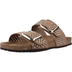 Sandały GEOX D BRIONIA R Brązowy. Czerwone sandały damskie Geox, bez wzorów, z syntetyku, bez obcasa, bez zapięcia. Za 387.99 zł.