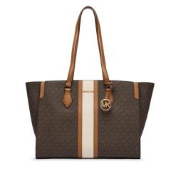 Torebka MICHAEL Michael Kors. Brązowe shopper bag MICHAEL Michael Kors, bez wzorów, bez dodatków. Za 1,170.99 zł.