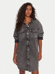 Roxy Sukienka jeansowa Tidal Moon ERJDD03009 Szary Relaxed Fit. Szare sukienki damskie Roxy, bez wzorów, z bawełny, bez ramiączek. Za 309.99 zł.