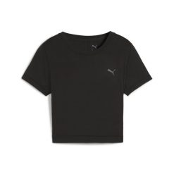Damska koszulka CLOUDSPUN Twist z krótkim rękawem PUMA Black. Czarne bluzki damskie Puma, s, bez wzorów, sportowe, bez kołnierzyka, bez ramiączek. Za 159.00 zł.