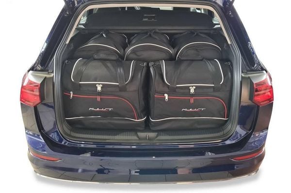 Torby Do Bagażnika Vw Golf Variant 2020-2024 5Szt Kjust. Czarne torby podróżne KJUST, bez wzorów, z kauczuku. Za 1,564.00 zł.