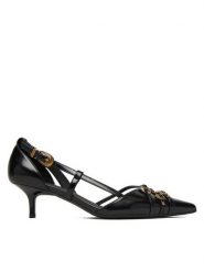 PINKO Czółenka Gloria 16 SD0485E037 Czarny. Czarne czółenka damskie Pinko, bez wzorów, ze skóry, bez obcasa. Za 1,119.00 zł.