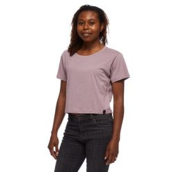 Koszulka turystyczna damska Black Diamond Pivot T-shirt. Czerwone bluzki damskie Black Diamond, xl, bez wzorów, bez kołnierzyka. Za 190.50 zł.