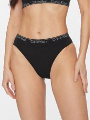 Calvin Klein Underwear Figi klasyczne Bikini 000QF7096E Czarny. Czarne figi Calvin Klein Underwear, bez wzorów, z wiskozy. Za 99.99 zł.