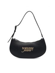 Tommy Jeans Torebka Tjw Must Shoulder Bag AW0AW19047 Czarny. Czarne torebki klasyczne damskie Tommy Jeans, z jeansu, bez dodatków. Za 329.99 zł.