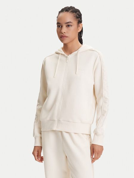 Guess Bluza V5YQ00 KB3P2 Écru Regular Fit. Białe bluzy damskie Guess, xs, z aplikacjami, z bawełny, bez kaptura. Za 239.99 zł.