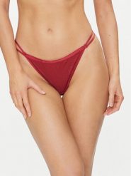 Hunkemöller Stringi Ivana Hl String Tr 203612 Czerwony. Czerwone stringi Hunkemöller, bez wzorów, z syntetyku. Za 49.99 zł.