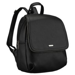 Czarny, miejski plecak damski ze skóry ekologicznej Rovicky R-6739. Czarne plecaki ROVICKY, bez wzorów, ze skóry ekologicznej. Za 119.99 zł.