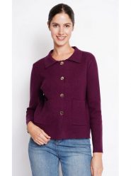 William de Faye Kurtka koszulowa w kolorze fioletowym rozmiar: 42. Różowe kurtki damskie William de Faye, bez wzorów, bez kaptura. Za 167.95 zł.