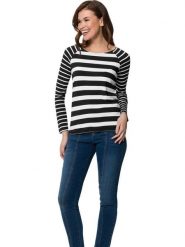 Heine Koszulka w kolorze czarno-białym rozmiar: 48. Czarne koszulki damskie Heine, bez wzorów, bez kołnierzyka, bez ramiączek. Za 39.99 zł.