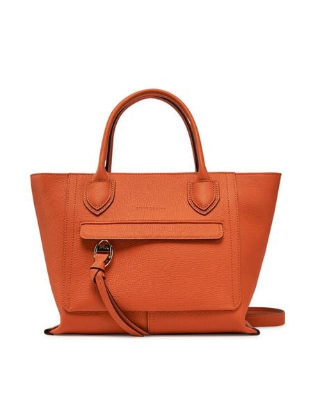 Longchamp Torebka 10104HTA Pomarańczowy. Brązowe torebki klasyczne damskie Longchamp, ze skóry, bez dodatków. Za 2,999.00 zł.