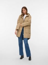 Vero Moda Parka w kolorze beżowym rozmiar: XL. Brązowe parki damskie Vero Moda, xl, bez kaptura. Za 210.81 zł.