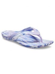 Crocs Japonki "Kadee II" w kolorze niebiesko-lawendowym rozmiar: 37/38. Niebieskie klapki damskie Crocs, bez wzorów, z otwartym noskiem, bez obcasa, bez zapięcia. Za 114.17 zł.