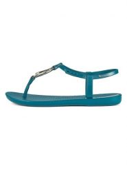 Ipanema Sandały w kolorze turkusowym rozmiar: 37. Niebieskie sandały damskie Ipanema, bez wzorów, z otwartym noskiem, bez obcasa, bez zapięcia. Za 86.45 zł.