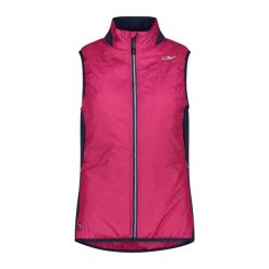 Damska kurtka bez rękawów CMP. Czerwone kurtki damskie CMP, bez wzorów, bez kaptura. Za 393.10 zł.