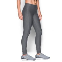 Legginsy treningowe damskie Under Armour HeatGear. Szare legginsy damskie Under Armour, bez wzorów, z elastanu. Za 215.05 zł.