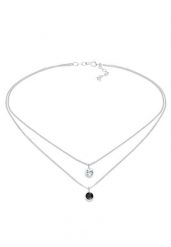Elli Damska powłoka Choker Crystals Round z 925 sztuk srebra próby 925 szterlingów Naszyjniki 1 ct Damski. Białe naszyjniki damskie Elli, srebrne. Za 283.99 zł.