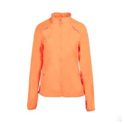 Kurtka do biegania i trekkingu dla kobiet, wodoodporna i wiatroodporna ISONA Iza. Brązowe kurtki damskie Izas, l, bez wzorów, bez kaptura. W wyprzedaży za 182.57 zł.