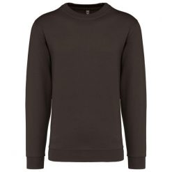 Bluza z okrągłym dekoltem Kariban. Brązowe bluzy damskie KARIBAN, m, bez wzorów, z bawełny, bez kaptura. Za 104.50 zł.