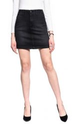 SPÓDNICA JEANSOWA LEE TAILORED A LINE SKIRT BLACK TYRO L38BCPJW 112108136. Czarne spódnice damskie Lee, na co dzień, l, bez wzorów, z bawełny, eleganckie, mini. W wyprzedaży za 74.99 zł.