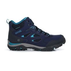 Buty trekkingowe damskie Holcombe IEP Mid Regatta. Niebieskie obuwie trekkingowe damskie Regatta, z gumy, bez zapięcia. Za 326.95 zł.