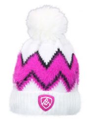 Peak Mountain Czapka "Mouton" w kolorze biało-różowym rozmiar: onesize. Białe czapki damskie Peak Mountain, bez wzorów. Za 100.99 zł.
