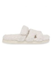 Steve Madden Klapki w kolorze białym rozmiar: 37. Białe klapki damskie Steve Madden, bez wzorów, z otwartym noskiem, bez obcasa, bez zapięcia. Za 227.85 zł.