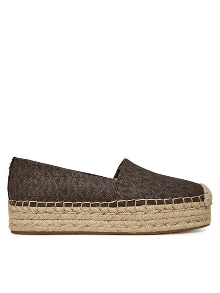 MICHAEL Michael Kors Espadryle Lynn 40S5LYFP1B Brązowy. Brązowe espadryle damskie MICHAEL Michael Kors, bez wzorów, ze skóry, bez obcasa. Za 679.99 zł.