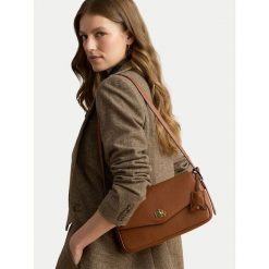 Torebka LAUREN RALPH LAUREN. Brązowe torebki klasyczne damskie Lauren Ralph Lauren, bez dodatków. Za 1,799.00 zł.