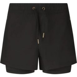 Damskie szorty 2 w 1 Athlecia Timmie V3. Czarne spodenki sportowe damskie Athlecia, l, bez wzorów, z materiału, do biegania. Za 175.50 zł.