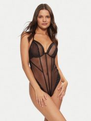 Hunkemöller Body Rianne 206184 Czarny. Czarne body i gorsety Hunkemöller, bez wzorów, z syntetyku. Za 129.99 zł.