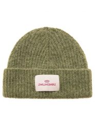 Zwillingsherz Czapka w kolorze zielonym rozmiar: onesize. Zielone czapki damskie Zwillingsherz, bez wzorów, z materiału. Za 140.86 zł.
