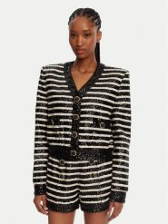 Balmain Marynarka DF1KL180XJ31 Czarny Regular Fit. Czarne marynarki i żakiety damskie Balmain, bez wzorów, z syntetyku. Za 7,949.00 zł.