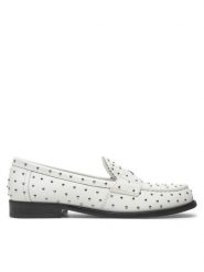 Tory Burch Lordsy 159881 Biały. Białe półbuty damskie Tory Burch, bez wzorów, ze skóry, bez obcasa, bez zapięcia. Za 1,199.00 zł.
